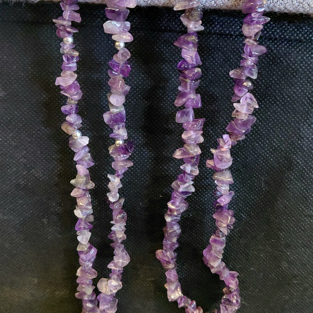 Amethyst Gemstone Necklaces And Earrings